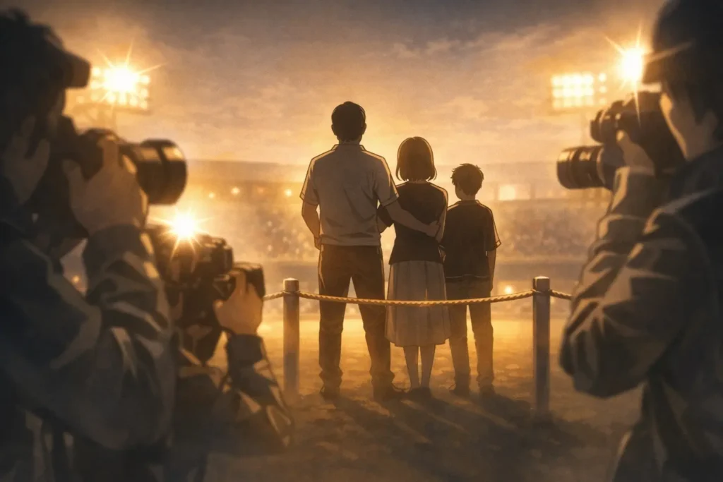 家族のプライバシーを守る距離感を表したイメージ