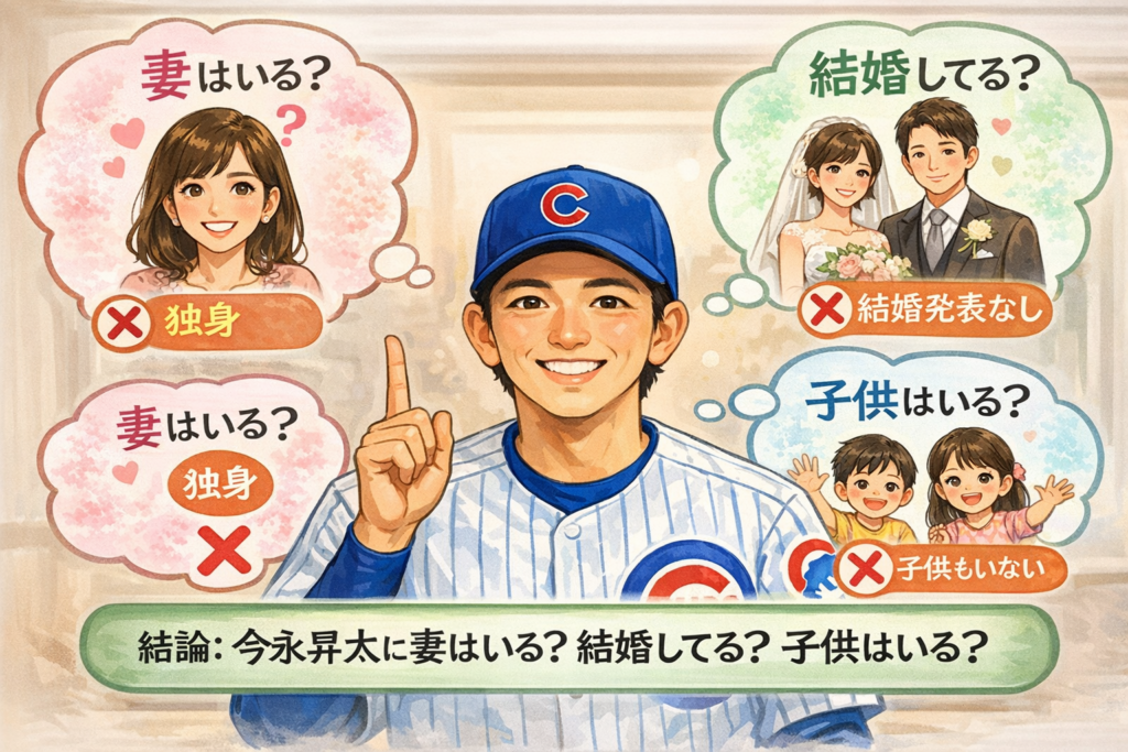 結論：今永昇太に妻はいる？結婚してる？子供はいる？