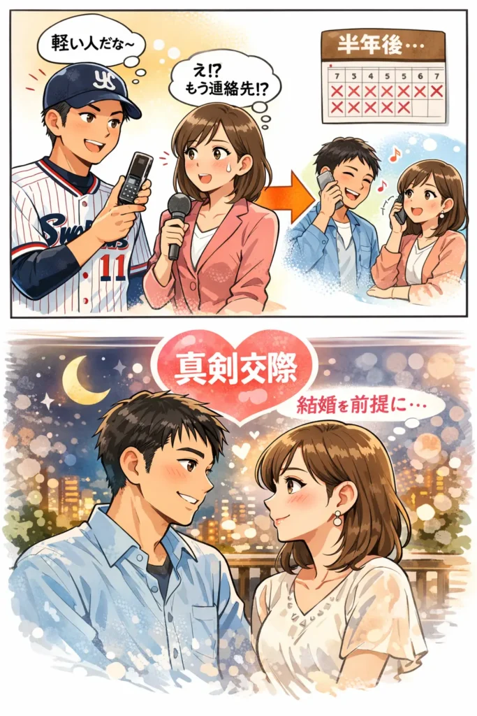 青木宣親の妻は青木佐知の馴れ初め：第一印象「軽い人」→半年後に交際へ