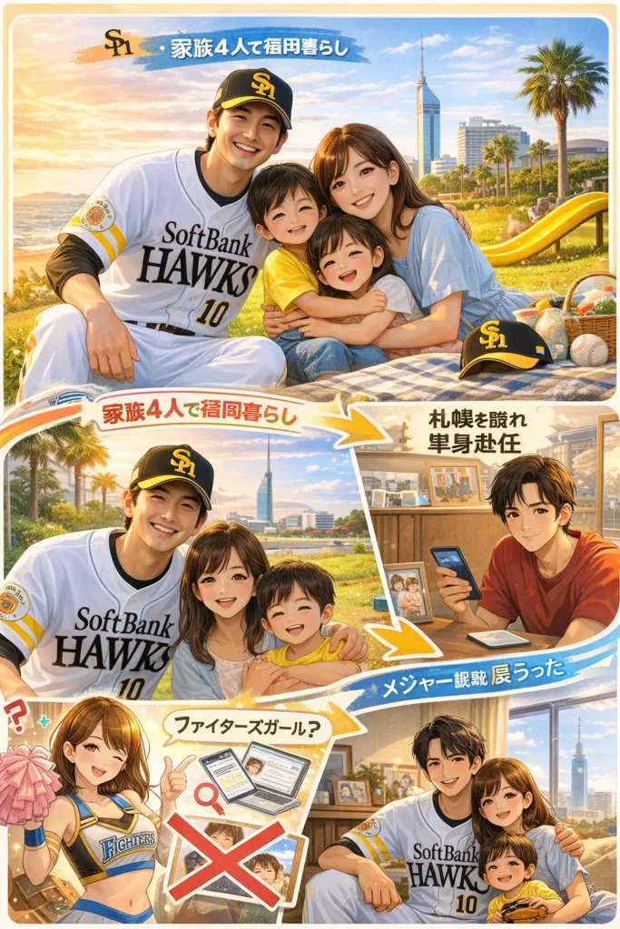 上沢直之の奥さん（妻）はファイターズガール？娘と家族の福岡生活、札幌の自宅と単身赴任を整理