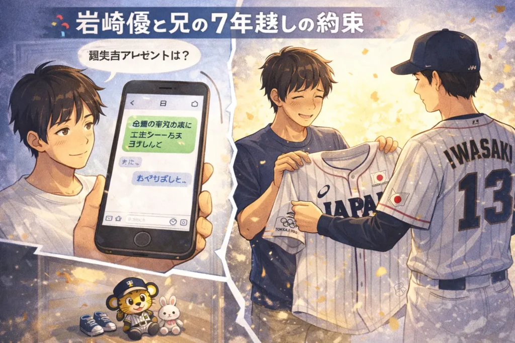  4兄弟の距離感：兄の“ユニホーム予約”と、塩返信のまま叶えた約束