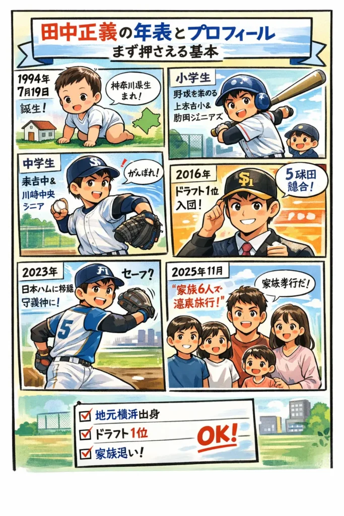 田中正義の年表とプロフィール（まず押さえる基本）