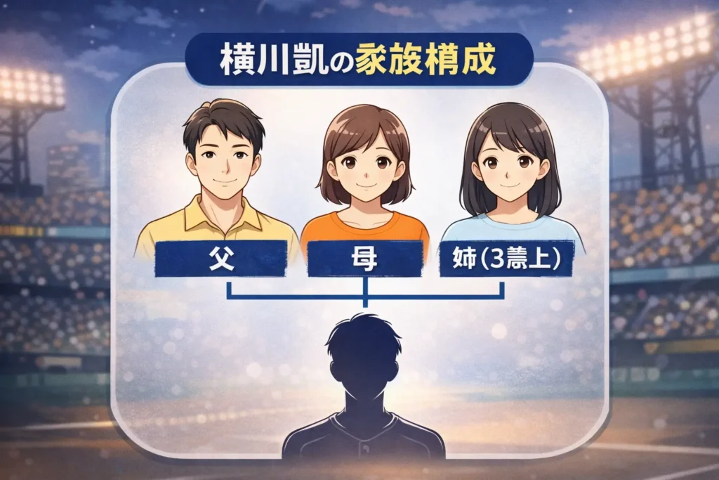 横川凱の家族構成（父・母・姉）｜家族が見える3つの場面