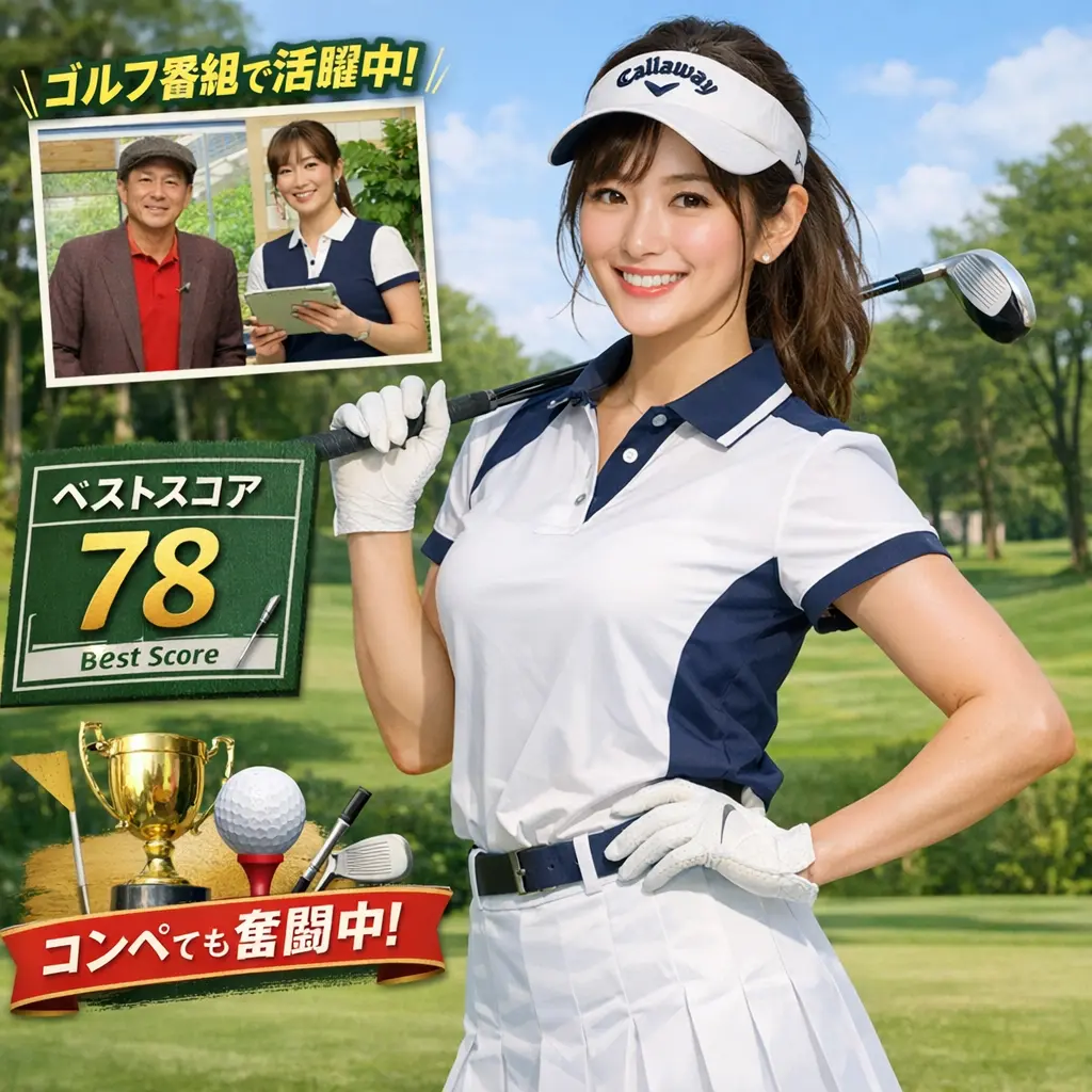 徳原恵梨はゴルフがどれくらい本気？（ベストスコア78と活動）