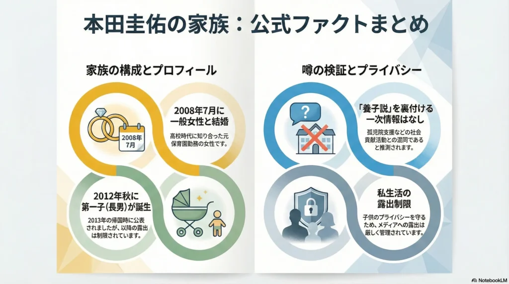 本田圭佑の妻（嫁）と子供は？ファクトサマリー（最終確認：2026/01/18）