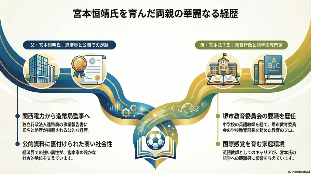 宮本恒靖の両親はどんな人？父親・宮本恒明と母・宮本弘子の公表範囲