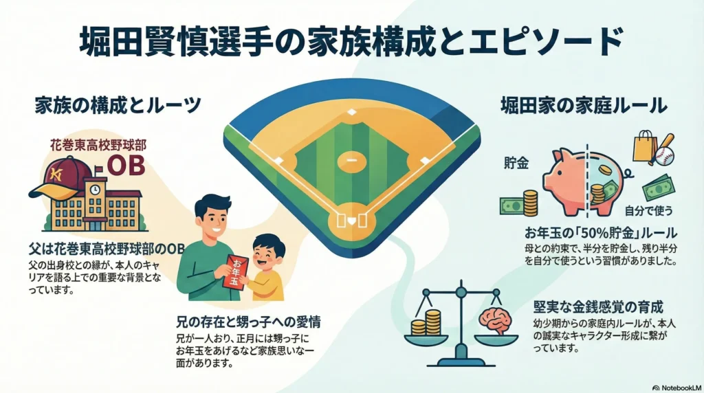 堀田賢慎の家族（両親と兄） 公表範囲だけ